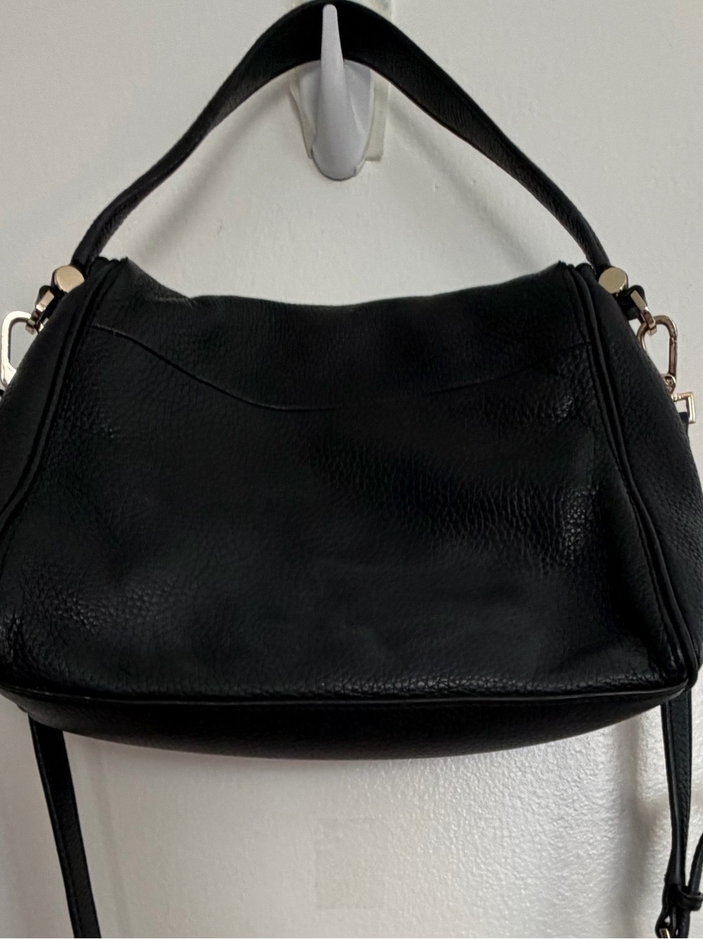 Kate Spade Chester Street Black Pebbled Leather Crossbody bag Satchel Tassel - Picture 2 of 14
